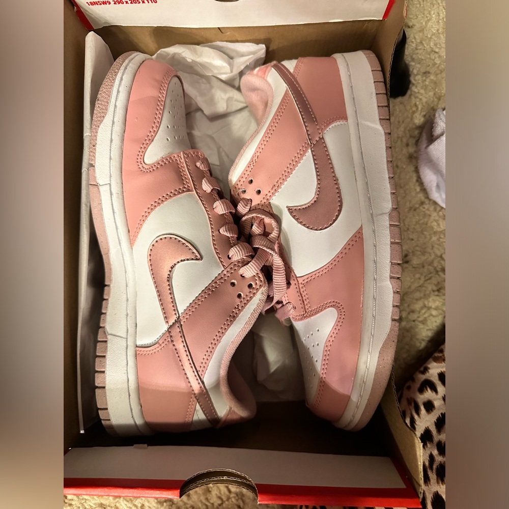 NIKE DUNK LOW GS PINK VELVET 6.5 youth